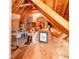 Unfinished attic providing ample storage space within the home at 5920 Two Pines Trl, Wake Forest, NC 27587