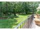 Expansive, well-maintained backyard with a manicured lawn, showcasing the property's outdoor space at 5920 Two Pines Trl, Wake Forest, NC 27587