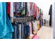 A walk-in closet offers plenty of room for storage at 5920 Two Pines Trl, Wake Forest, NC 27587