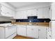 A cozy kitchen with white appliances and ample cabinet space at 606 Oak Tree Dr, Chapel Hill, NC 27517