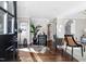 Bright and stylish living room with hardwood floors, comfortable seating, and plenty of natural light at 627 New Road, Raleigh, NC 27608