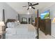 Spacious main bedroom features dark furniture and comfortable bed at 7856 Spungold St, Raleigh, NC 27617