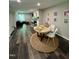 Open floor plan showcases the stylish dining room and adjacent living area at 80 Stoneridge Rd, Durham, NC 27705