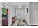 Inviting foyer with wood floors, natural light, and elegant chandelier at 152 Abundant Ave, Angier, NC 27501
