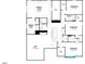 Second floor layout features primary suite, three additional bedrooms and a central loft area at 167 Yellow River Way, Garner, NC 27529