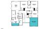 Second floor floorplan featuring a Primary suite, bonus room, laundry, and multiple bedrooms with baths at 183 Yellow River Way, Garner, NC 27529