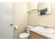 Modest bathroom featuring a toilet, sink and vanity with a mirror at 205 Ashley Forest Rd # Bldg D, Chapel Hill, NC 27514