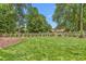 Expansive backyard with lush green grass and mature trees at 213 Brompton Ct, Burlington, NC 27215