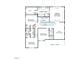 Second floor plan showcasing four bedrooms, three bathrooms, a laundry room, and a loft area at 2219 Yumeewarra Dr, Apex, NC 27502