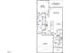 Layout of the first floor featuring a kitchen, Gathering room, and primary bedroom with ensuite bathroom at 272 Meadowbark Bnd # 41, Garner, NC 27529