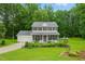 Inviting two-story home with a well-manicured front yard, pool and a classic American facade at 3421 Kistler Ct, Willow Springs, NC 27592