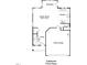 Cabernet first floor plan, displaying the layout of the kitchen, Gathering room, entry, and garage at 503 Hipwood Dr, Zebulon, NC 27597