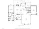 A detailed floorplan of the main level showcasing the layout and dimensions of the house at 512 Belmont Cir, Wake Forest, NC 27587