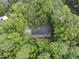 Aerial view of a home surrounded by lush, mature trees, offering privacy and shade at 821 Ascot Ln, Raleigh, NC 27615
