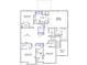 Second-floor plan showcasing bedrooms, bathrooms, a loft, and laundry, creating a spacious and convenient living space at 85 Guardian St, Youngsville, NC 27596