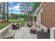 Inviting back deck with comfortable seating, perfect for relaxing and enjoying the outdoors at 8801 Valley Hill Ct, Apex, NC 27539