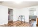 Playroom features wood floors and access to the kitchen, creating a bright and welcoming atmosphere at 1146 W Holt St, Mebane, NC 27302