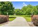 Paved driveway lined with grass and decorative landscaping leading to property at 280 Phillips Rd, Selma, NC 27576