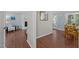 Inviting living room with hardwood floors and a cozy fireplace at 3007 Appling Way, Durham, NC 27703