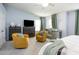 Bright and airy bedroom featuring two dressers, a seating area, and lots of natural light at 320 Gilman Ln # 106, Raleigh, NC 27610