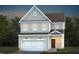 Charming two-story home with a two-car garage and professionally landscaped front yard at 432 Grange Farm Pl, Raleigh, NC 27603