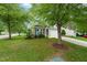 Charming two-story home with manicured front lawn and mature shade trees at 518 Clearfield Dr, Durham, NC 27703