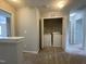 Upstairs laundry area with washer, dryer, in a closet at 545 Writers Way, Morrisville, NC 27560