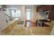 Beautiful kitchen featuring granite countertops, stainless steel appliances and hardwood floors at 5916 Longeria Ct, Raleigh, NC 27612