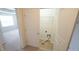 Laundry room with washer and dryer hookups and tiled floors at 5916 Longeria Ct, Raleigh, NC 27612