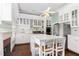 Spacious kitchen with a center island, stainless steel appliances, and bright white cabinets at 6200 Us-401 S, Bunnlevel, NC 28323