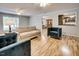 Spacious living room area with views into the kitchen and dining room at 835 Pearleman Teague Rd, Siler City, NC 27344