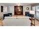 Cozy living room with a wood-burning fireplace and built-in shelving at 835 Pearleman Teague Rd, Siler City, NC 27344