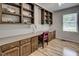 Office with a built-in desk, cabinetry and shelves with natural lighting at 835 Pearleman Teague Rd, Siler City, NC 27344