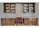 Office with a built-in desk, cabinetry and shelves at 835 Pearleman Teague Rd, Siler City, NC 27344