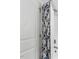 Shower featuring tile walls, door, hardware and shower curtain at 853 Bluffcreek Dr, Fuquay Varina, NC 27526