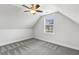 Bedroom with a ceiling fan, and a window bringing in natural light, and patterned carpet at 853 Bluffcreek Dr, Fuquay Varina, NC 27526