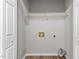 Convenient laundry room featuring ample space and connections for washer and dryer at 113 Fox Run, Henderson, NC 27536