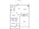 Open floor plan features a kitchen, dining room, Gathering room, and guest bedroom at 140 Cordoba Dr, Franklinton, NC 27525