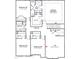 Upstairs floor plan with four bedrooms, a loft, and a laundry room at 140 Cordoba Dr, Franklinton, NC 27525