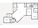 Detailed first floor floorplan featuring the primary bedroom, kitchen, bathrooms, and office spaces at 1720 Pinecliff Ct, Fuquay Varina, NC 27526