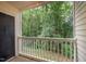 Cozy balcony offering green views of nature and fresh air at 1851 Trailwood Heights Ln # 204, Raleigh, NC 27603
