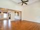 Bright living room with hardwood floors providing ample space for a flexible layout at 2819 Russell Mcpherson Rd, Burlington, NC 27215