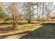 The backyard features a sprawling lawn and mature trees at 3013 Avery St, Raleigh, NC 27610