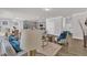 Spacious living room open to the dining area and kitchen at 3505 Triad Ct, Raleigh, NC 27604