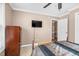 Bedroom featuring carpet, neutral walls, and a ceiling fan at 402 Hearthstone Dr, Nashville, NC 27856