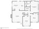 Detailed floor plan showcasing the layout and dimensions of the residence at 402 Hearthstone Dr, Nashville, NC 27856