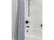 Modern bathroom with a shower/tub combination and black fixtures at 4211 Norman Ridge Ln, Raleigh, NC 27613