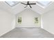 Bonus room with skylights, vaulted ceilings, and bright windows at 4211 Norman Ridge Ln, Raleigh, NC 27613