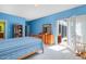 The main bedroom provides deck access at 4613 Moores Creek Rd, Durham, NC 27705