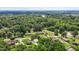 A beautiful aerial shot of the neighborhood's trees and homes at 502 S Eighth St, Mebane, NC 27302